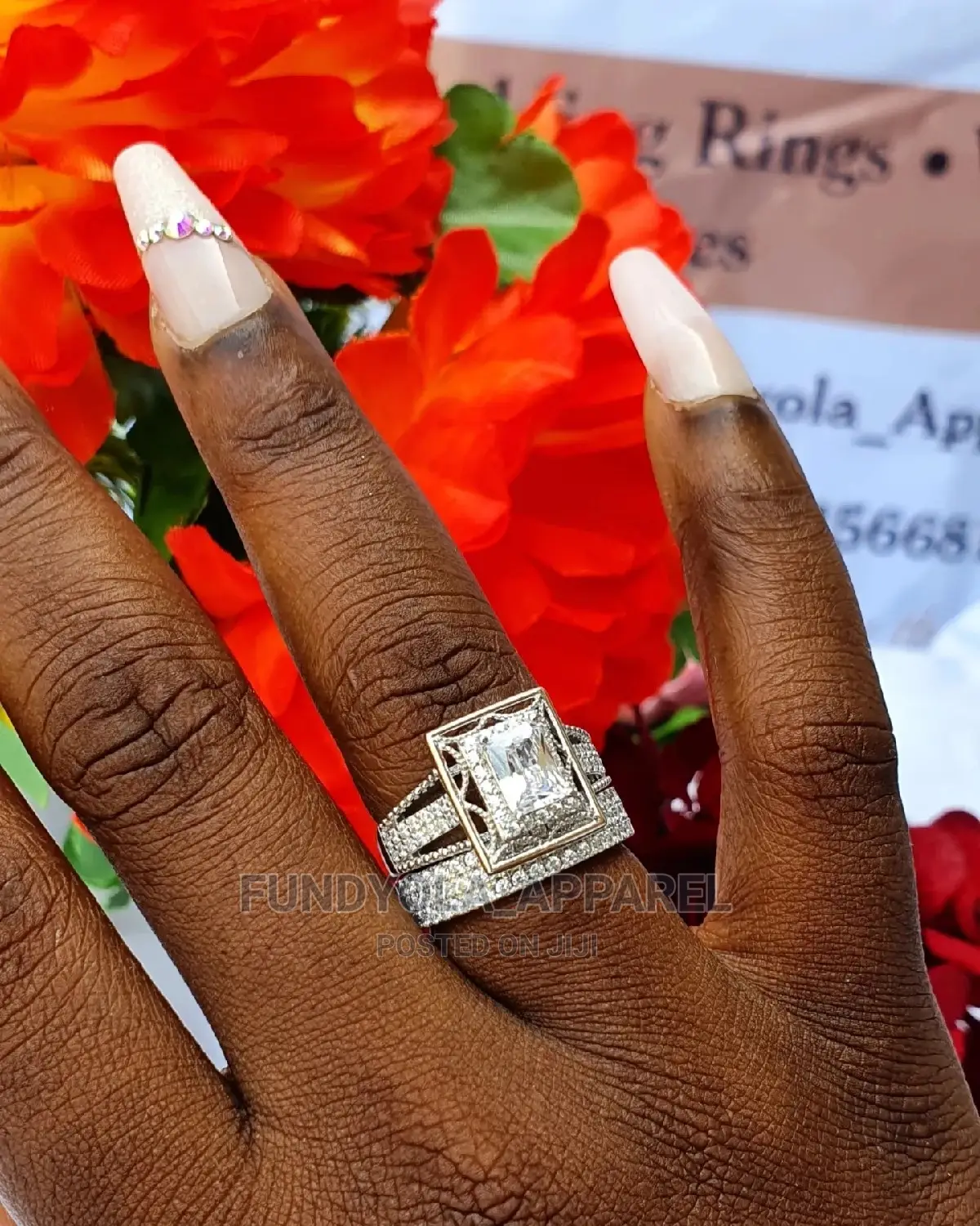 925 Sterling Silver Bridal Set