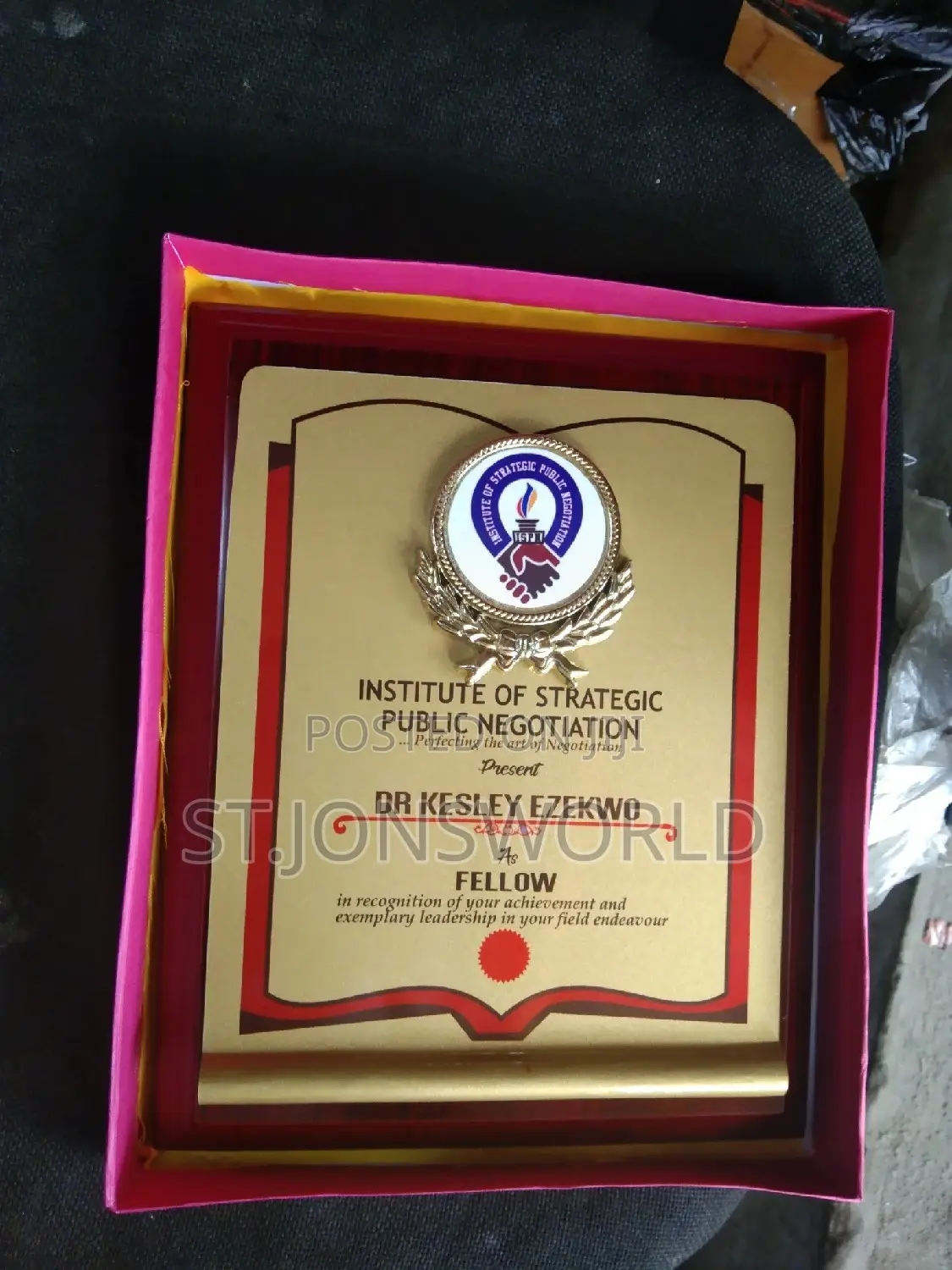 Award Plaques and Crystals