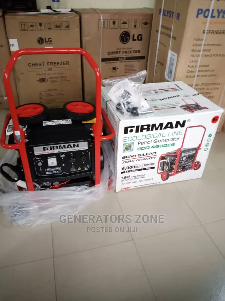 Firman Ecological-Line Generator 6.5kva Eco4990es With Tyres