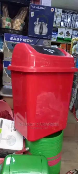 Assorted Plastic Waste Bin 40 Litres With Swing Cover