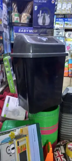 Assorted Plastic Waste Bin 40 Litres With Swing Cover
