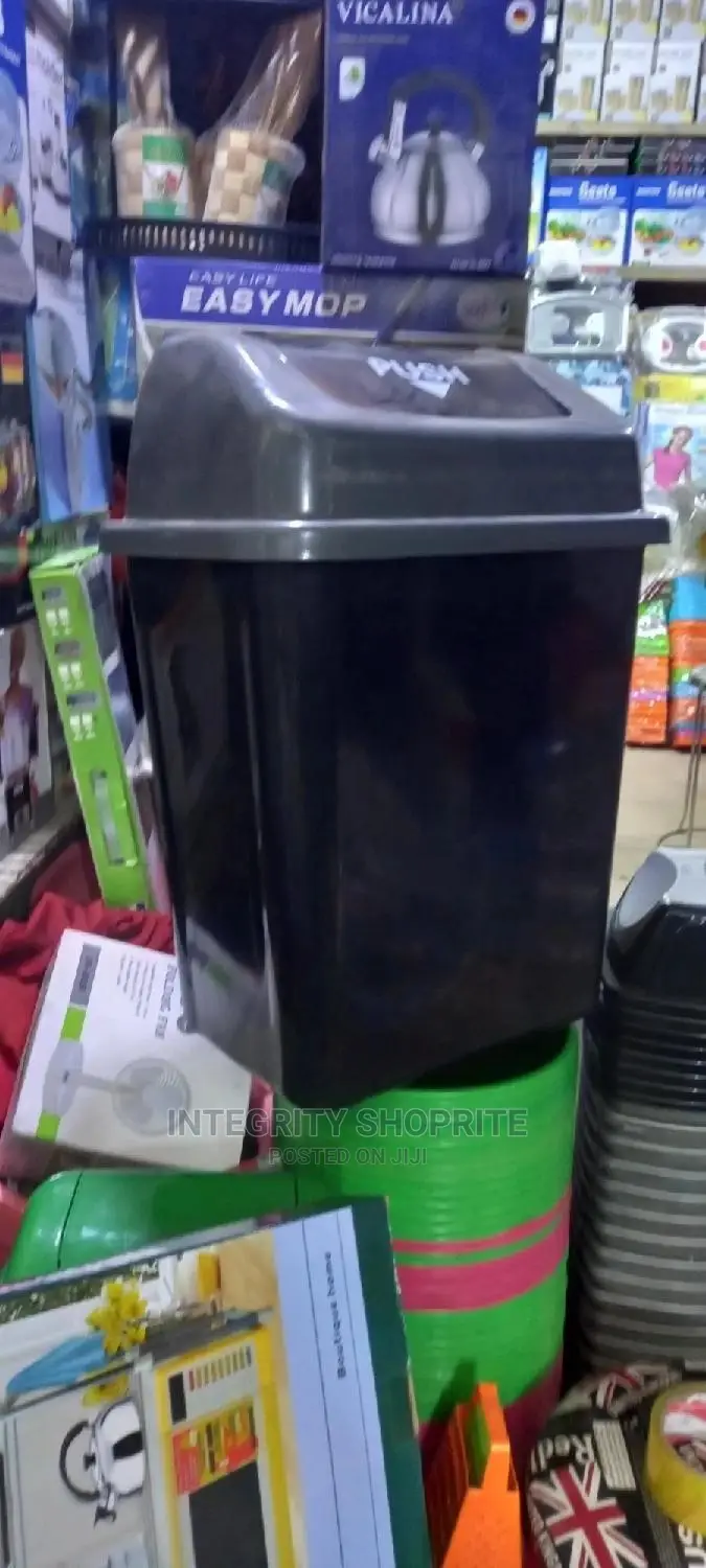 Assorted Plastic Waste Bin 40 Litres With Swing Cover