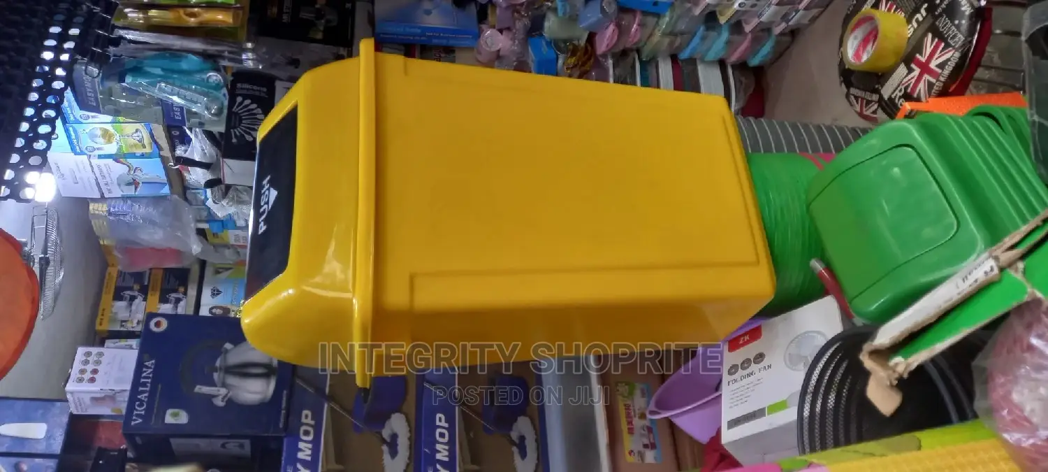 Plastic Waste Bin With Swing Cover- 60litres