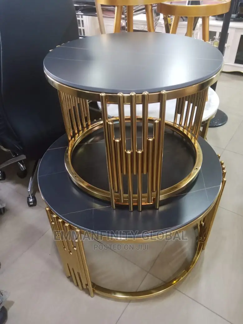 Round Marble Center Table 2 in 1