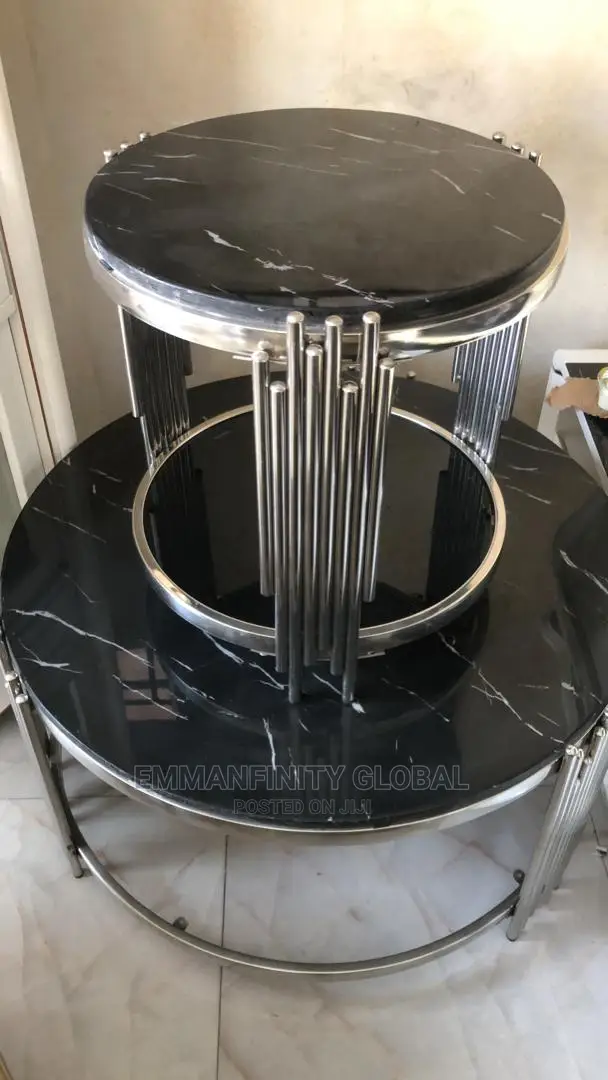 Round Marble Center Table 2 in 1