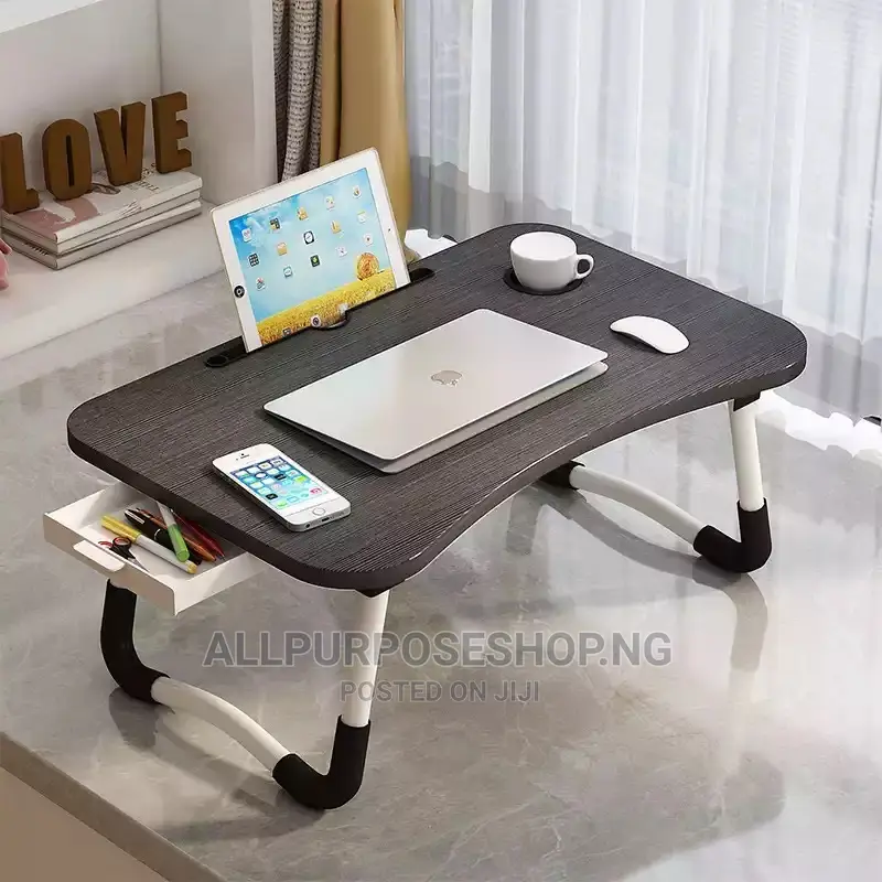 Foldable Laptop Table With Drawer