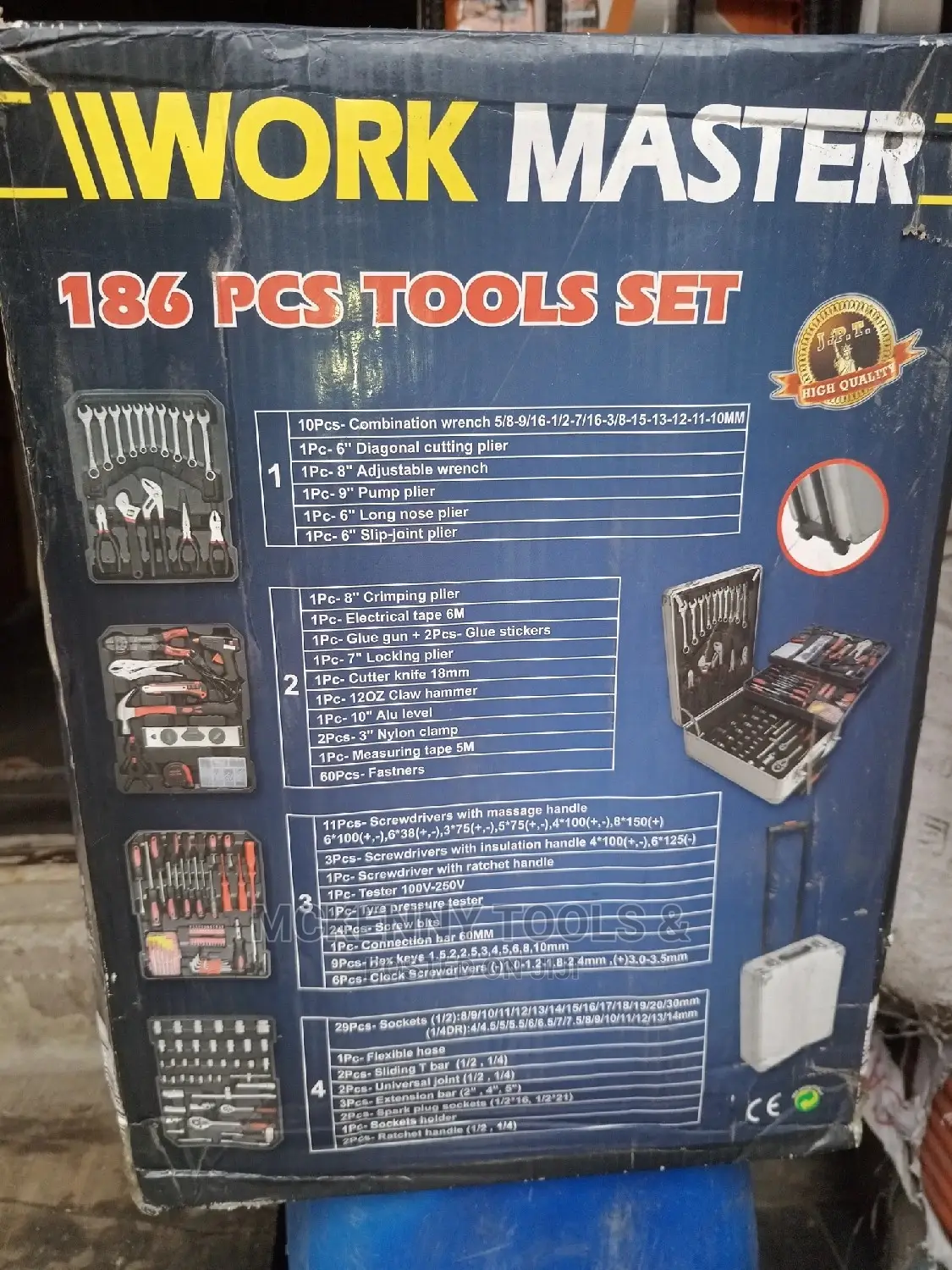 Work Master 186 PCS Tools Set High Quality Ceo 10pcs-