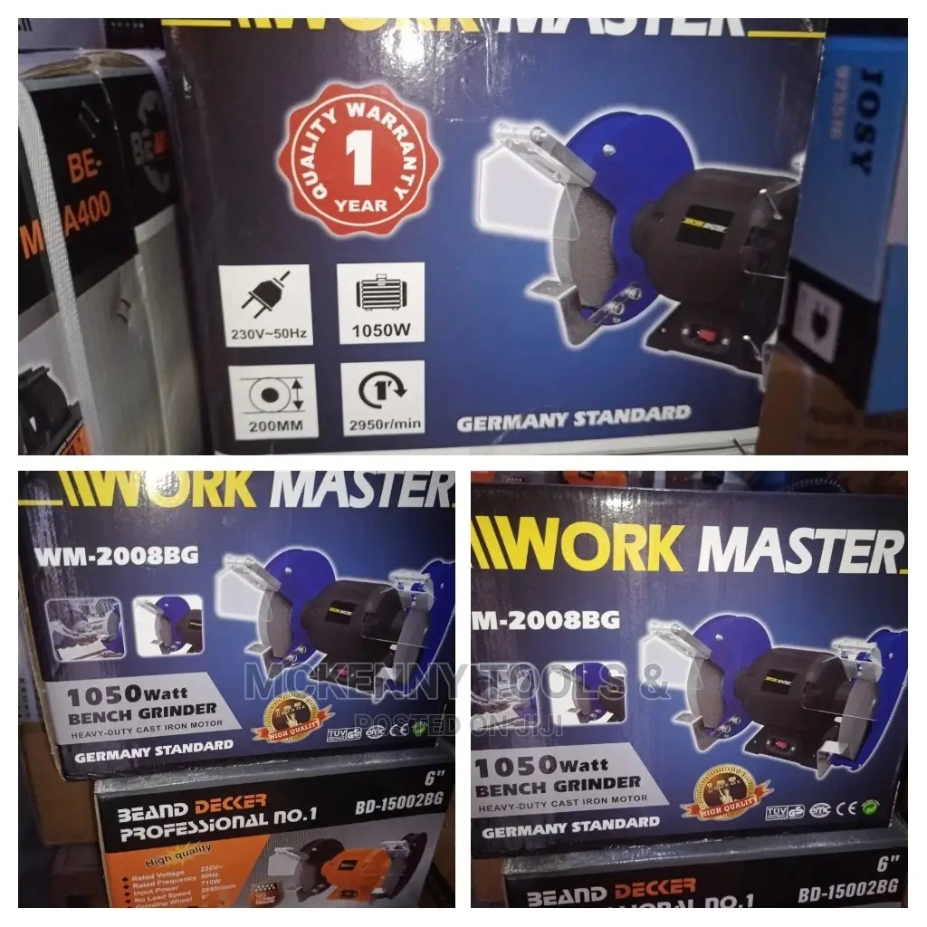 Work Master Heavy Duty Industrial 8" Bench Grinder Machine