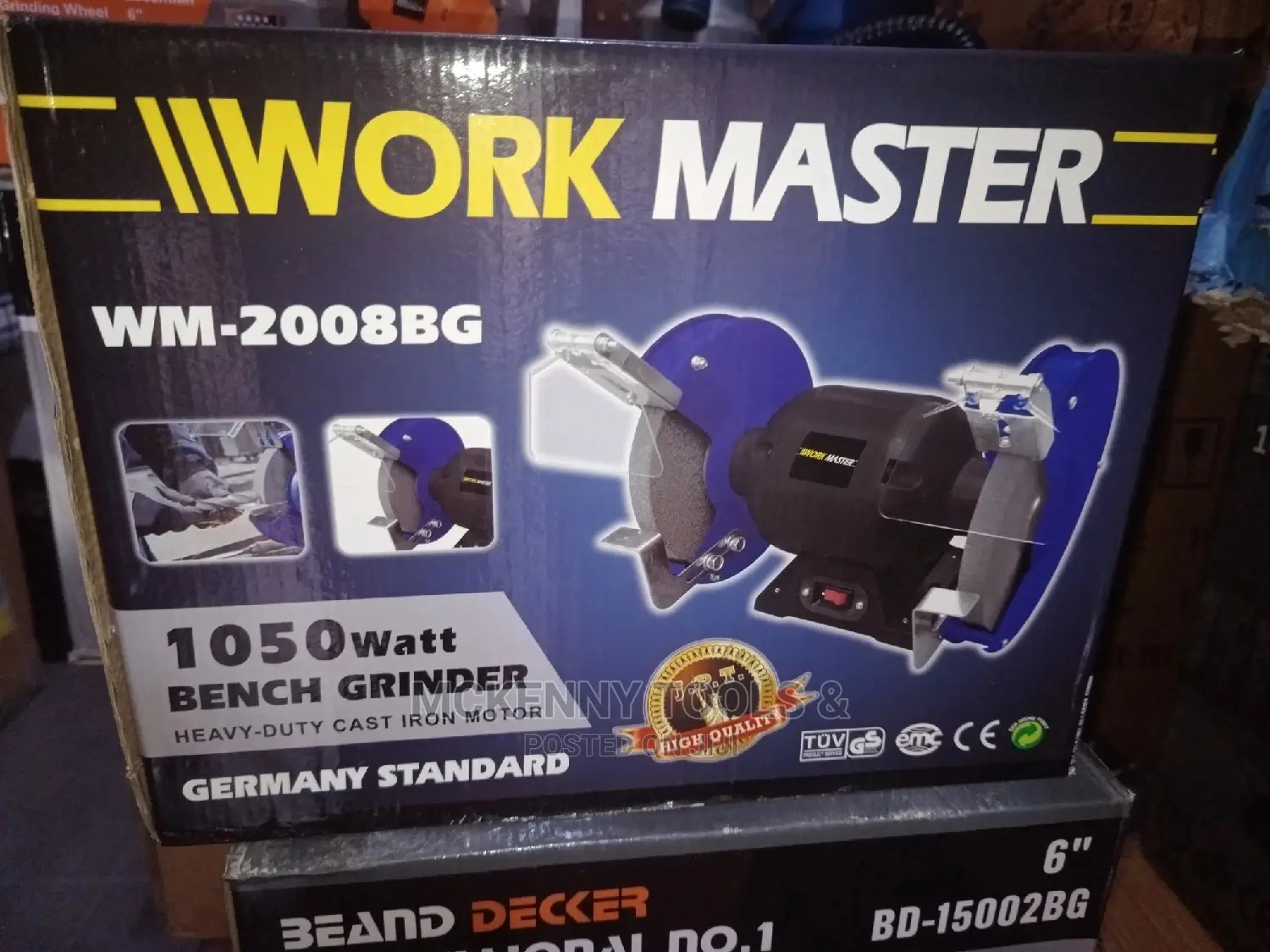 Work Master Heavy Duty Industrial 8" Bench Grinder Machine
