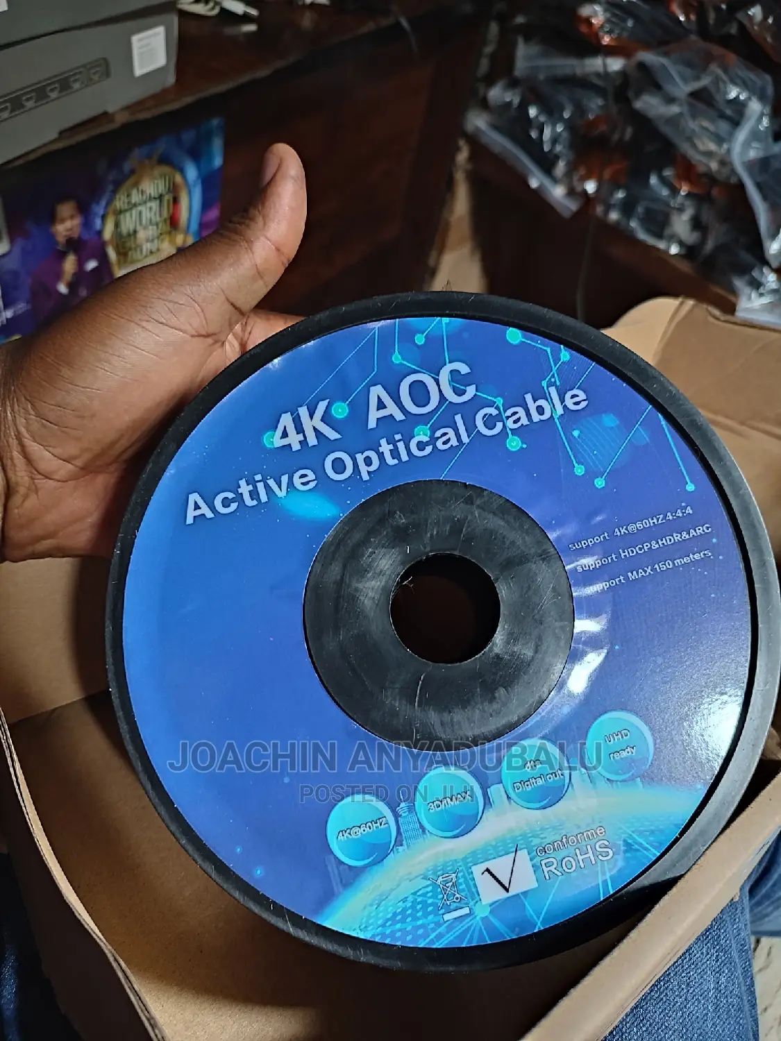 Hdmi to Hdmi 2.0 Fiber Optic Cable 50m Ultra Hd