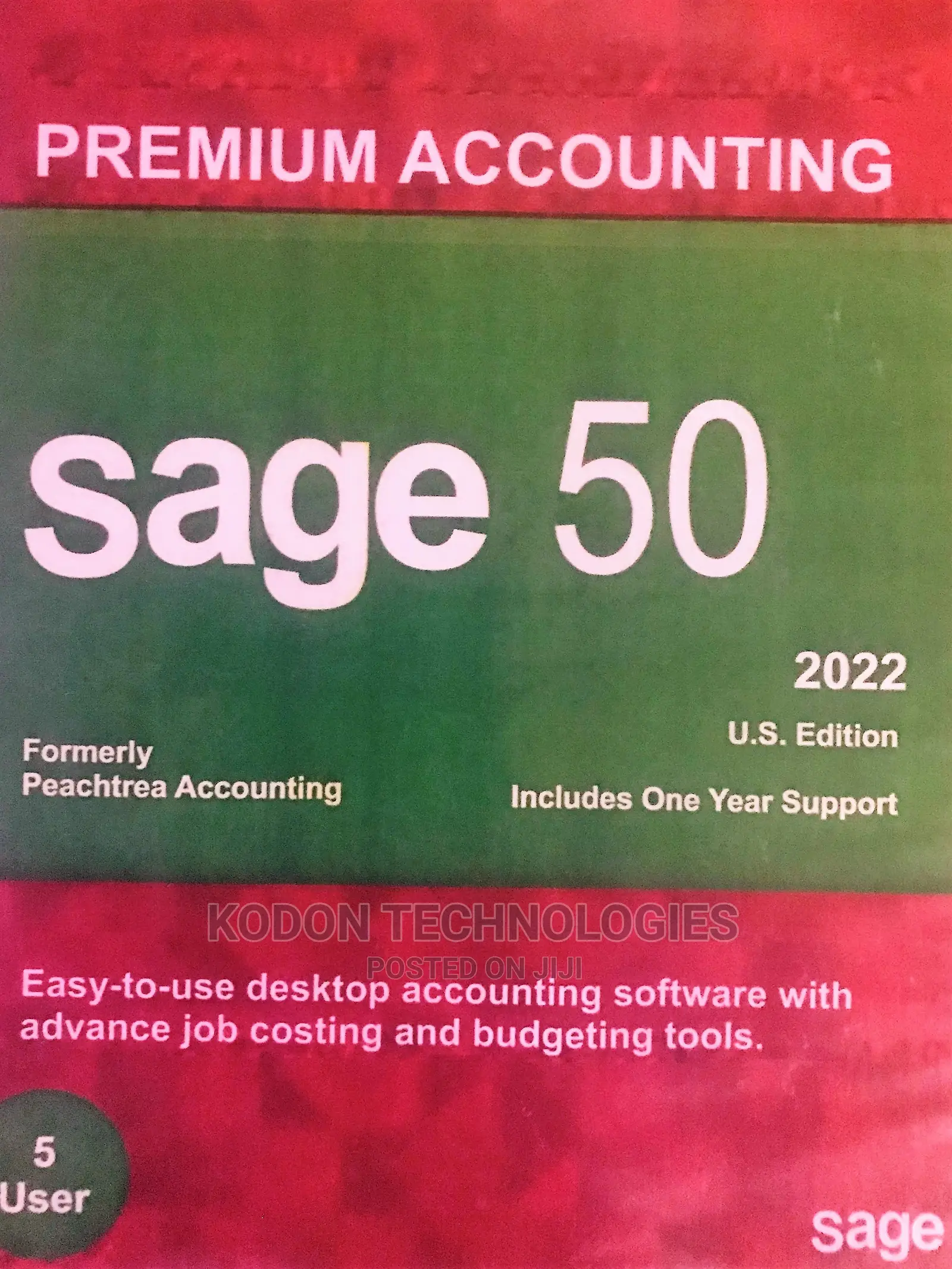 Sage 50 Premium 2022 5user Permanent License