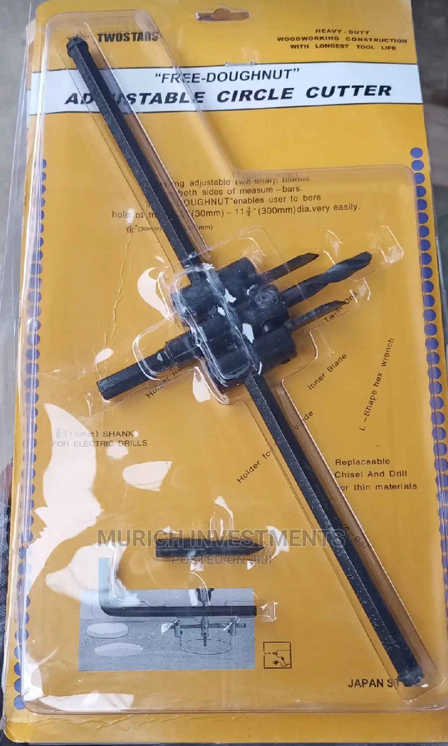 Adjustable Circle Holesaw Cutter
