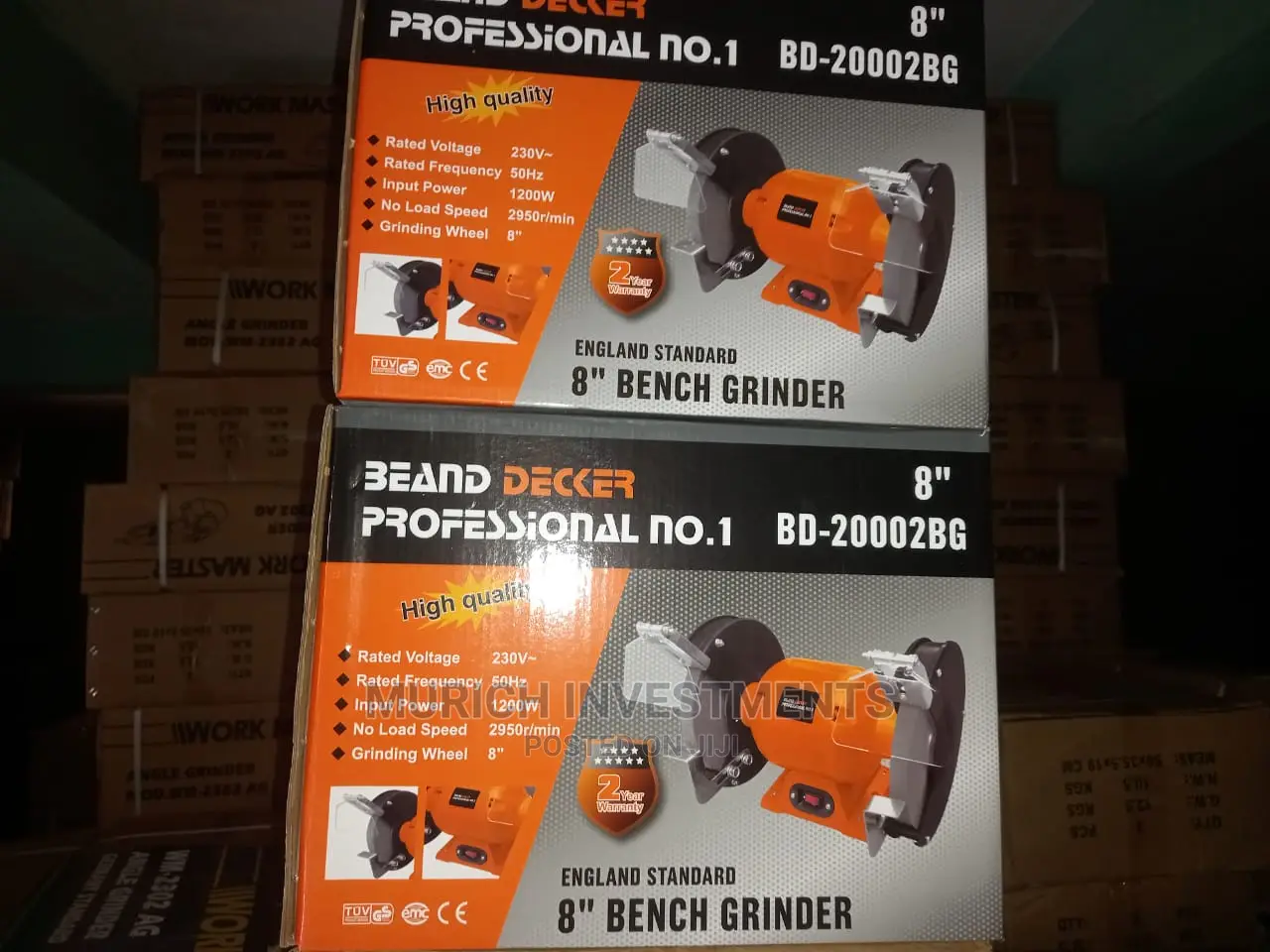 Beand Decker Professional Bench Grinder 8"