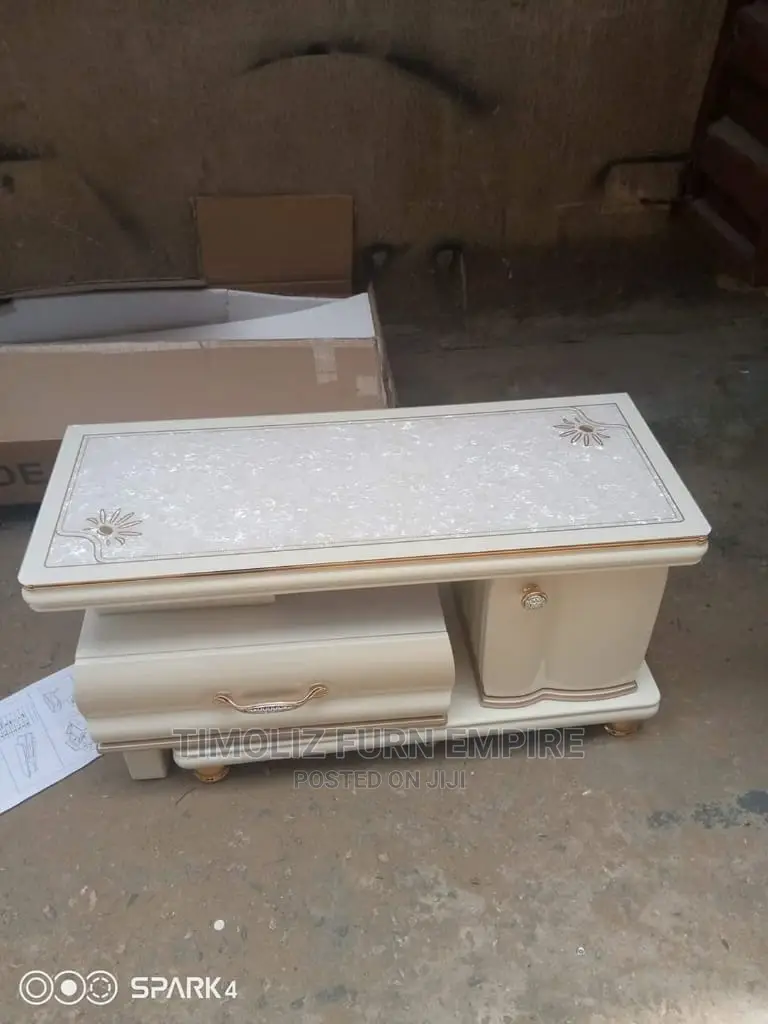 Adjustable Tv Stand With Various Storage Spaces.