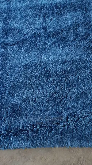 5*7 American Navy Blue Wool Shaggy Rug
