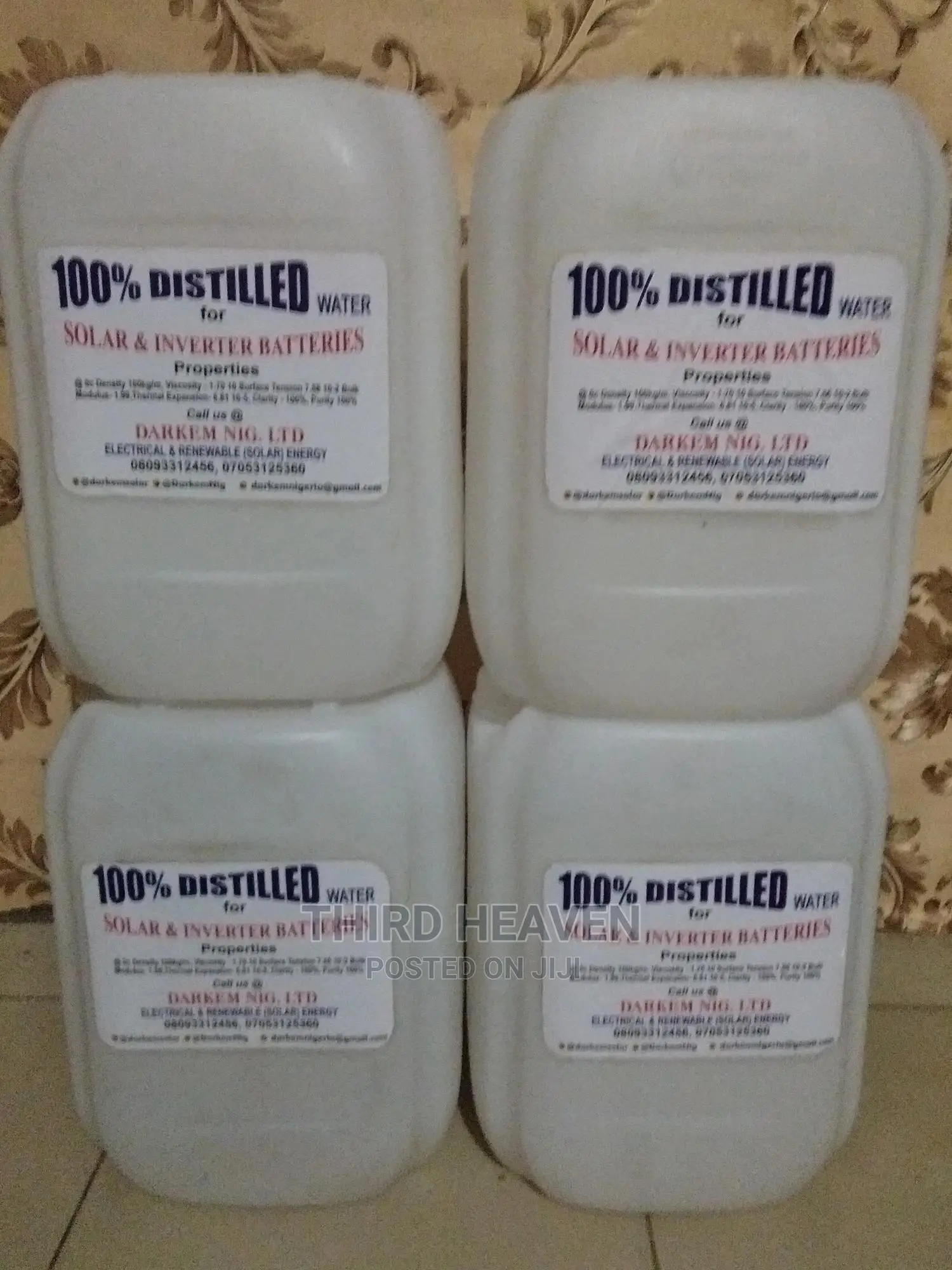 25ltr Distilled Water