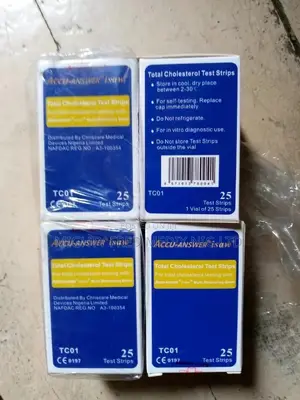 Cholesterol Accu Answer Strip