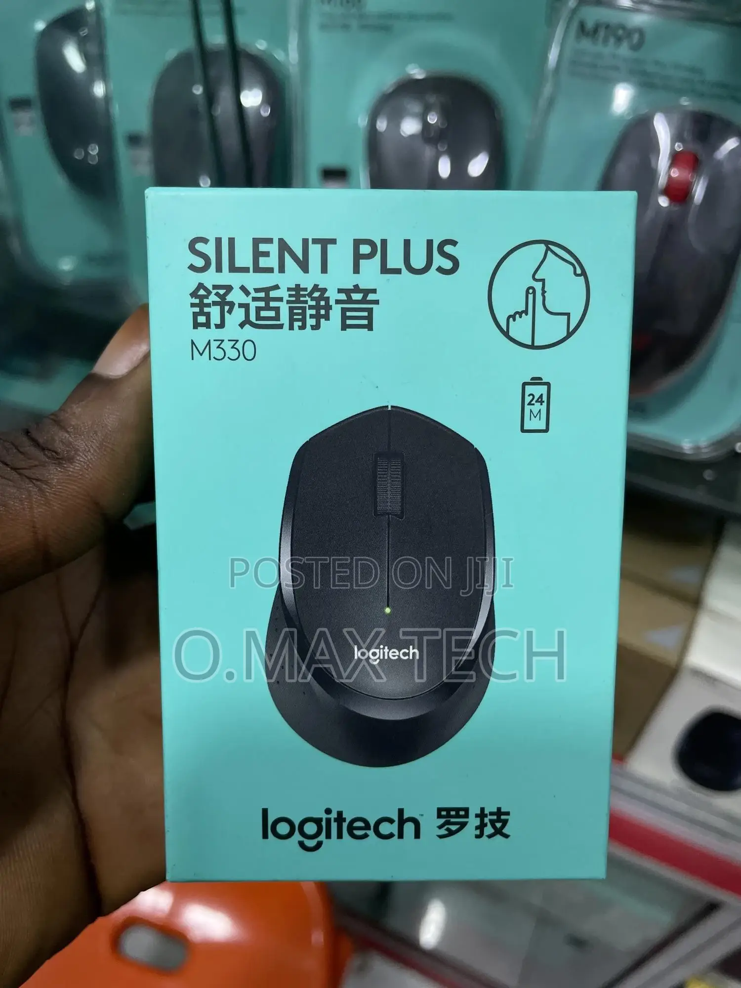 Logitech M330 Silent Plus Mouse With Free Logitech Mouse Pad