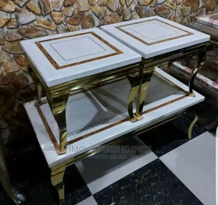 Classic Marble Centre Table With 2side Stools/Versace Colour
