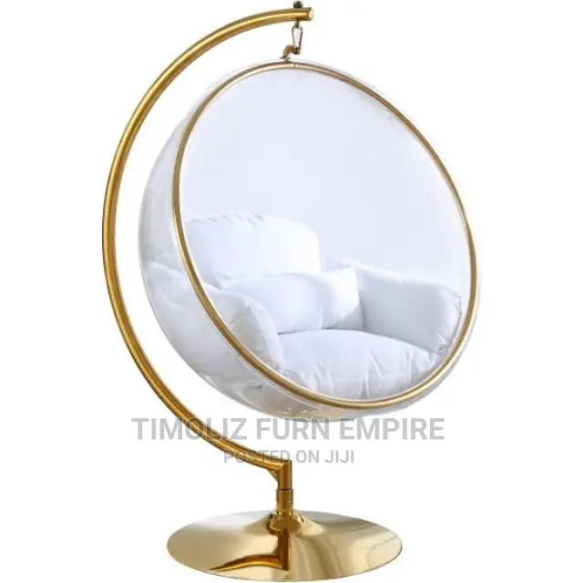 Foreign Transparent Swing Chair-gold.