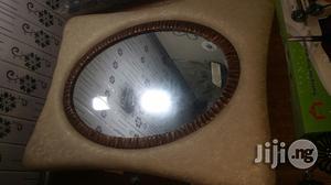Leather Oval Mirror