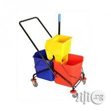 Indianmart;Trolley Dustbin,Plastic Dustbin/Moopping Trolley