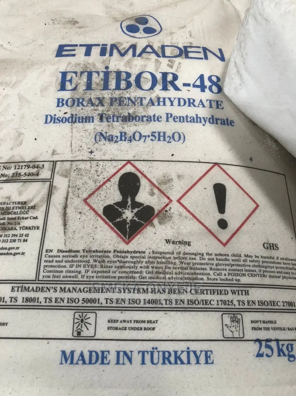 Borax Pentahydrate , Boron , Decahydrate