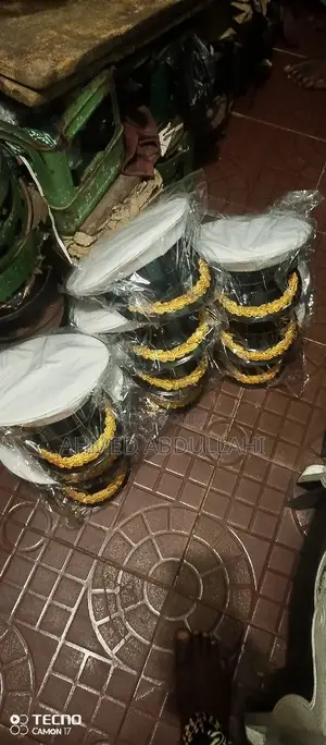 Police Cap With Flower/ Security Cap
