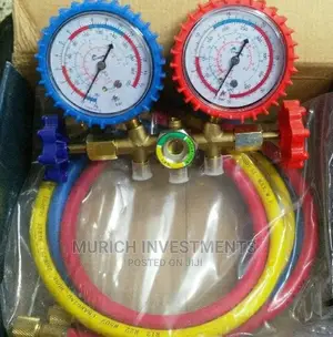 Brass and Rubber Manifold Gauge Set, for Gas Pressure