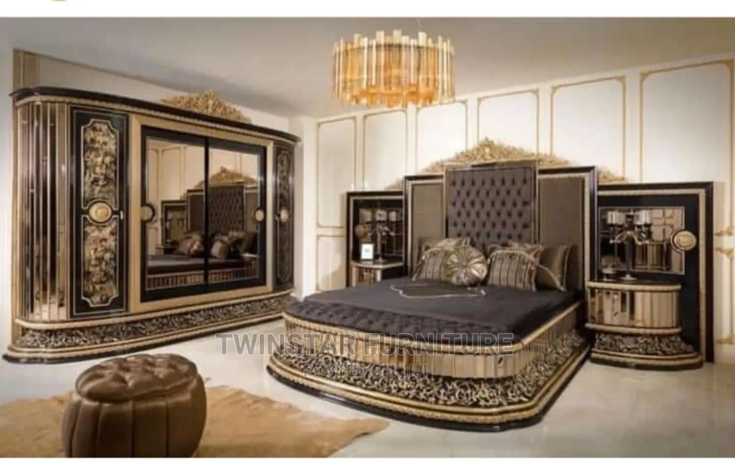 New Modern Royal Turkey Upholstery Bed Set
