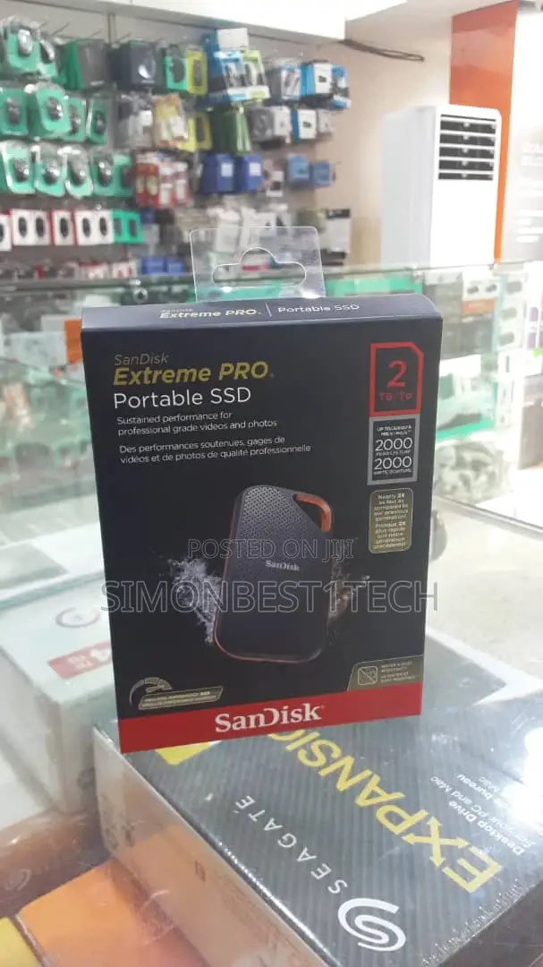 Portable SSD Hard Drive 2tb Sandisk 2000mpbs