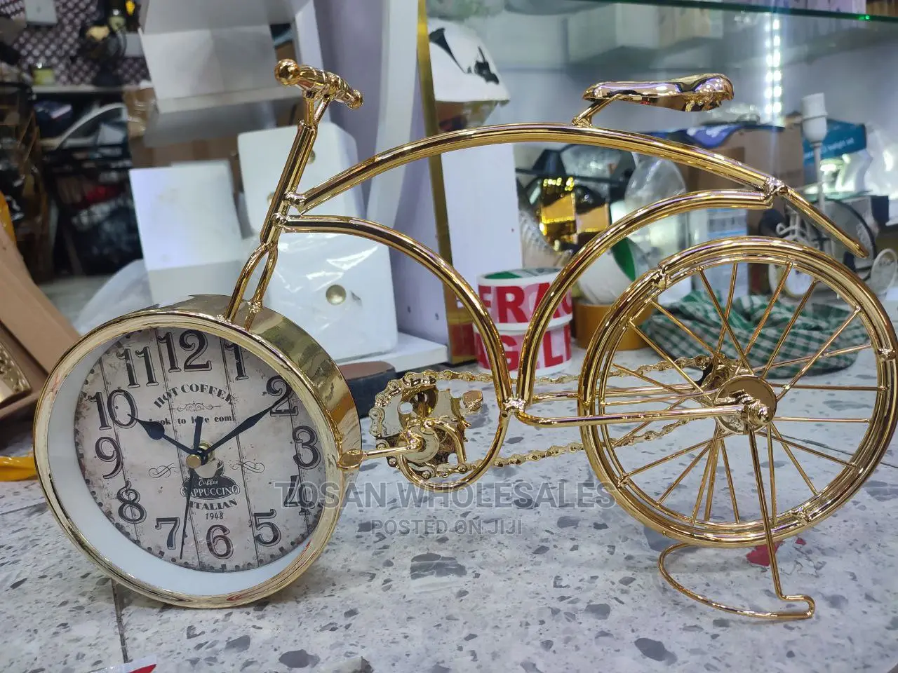 Bicycle Clock With Roller Chain