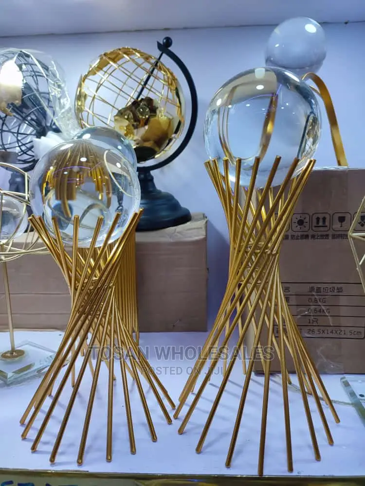 Golden Iron Crystal Stands