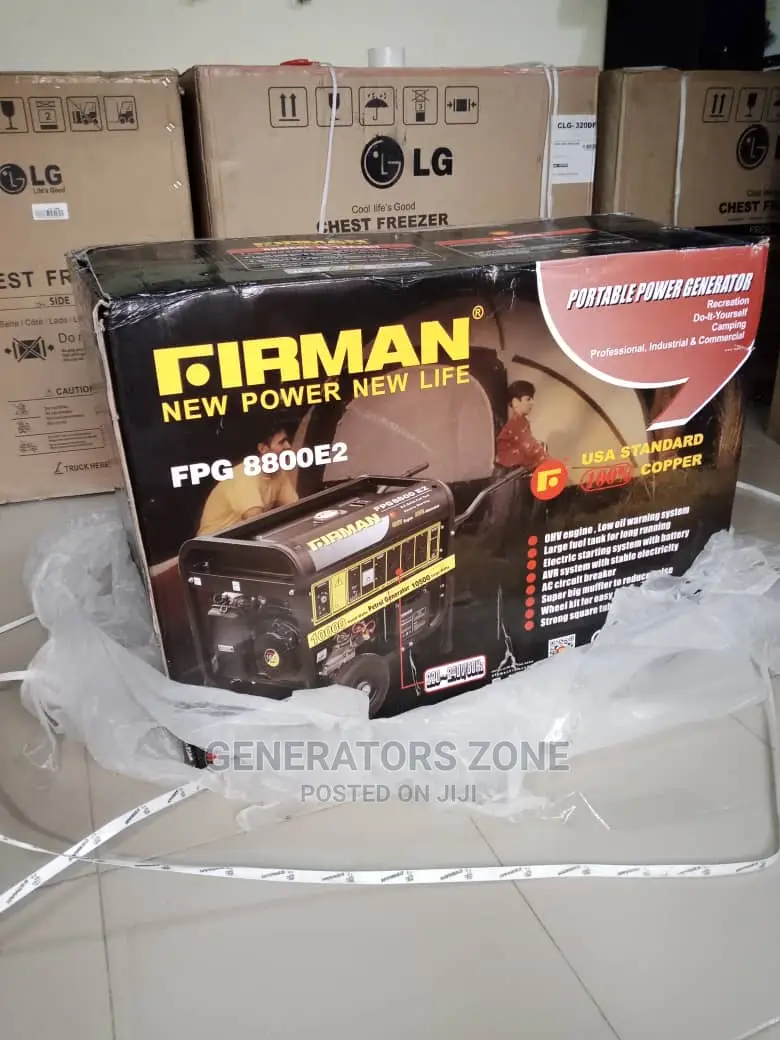 Firman Petrol Generator, Automatic Key Starter- Fpg8800e2