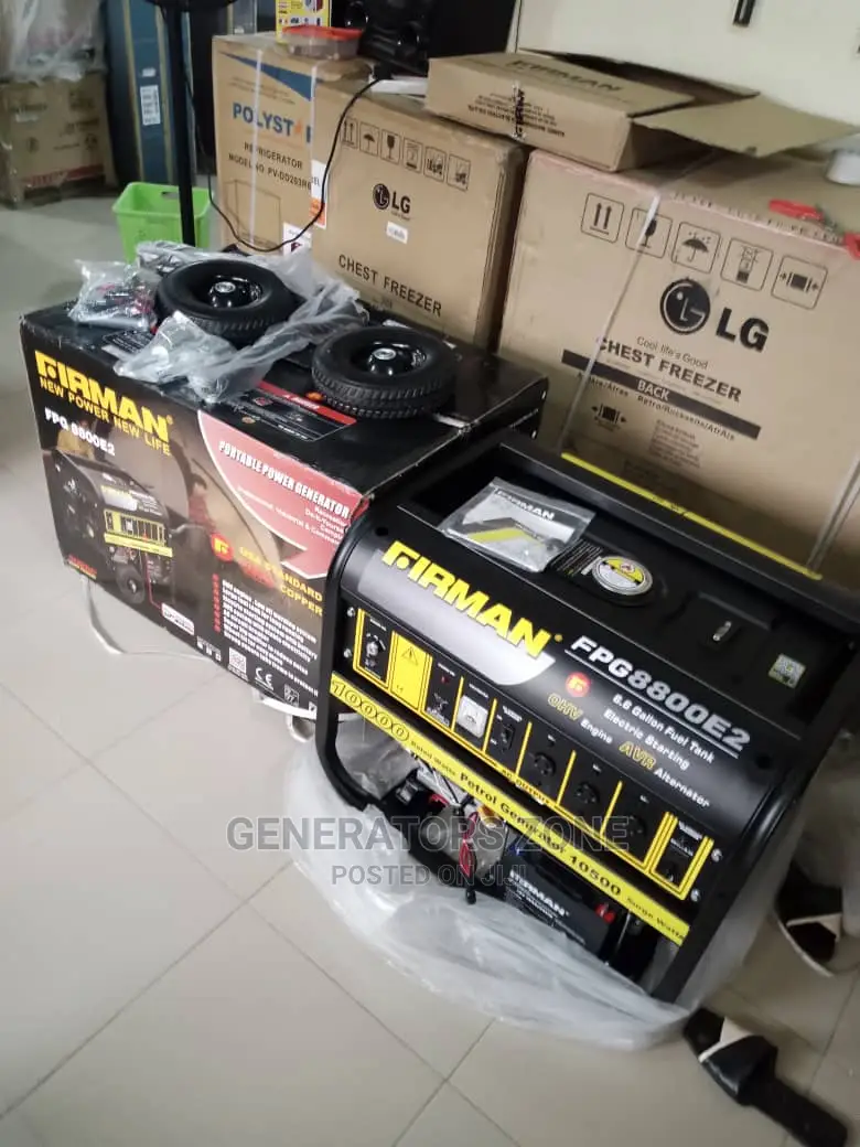 Firman Keystart Generator Fpg8800e2 Rated 10.8kva
