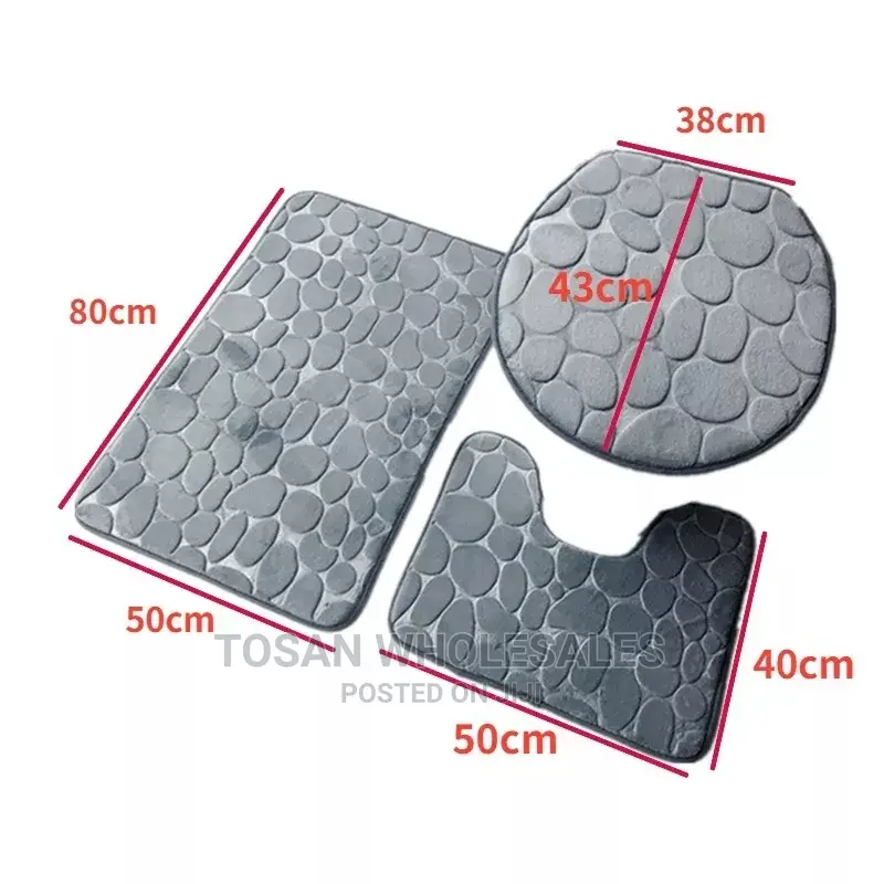 3pcs Bathroom Mat
