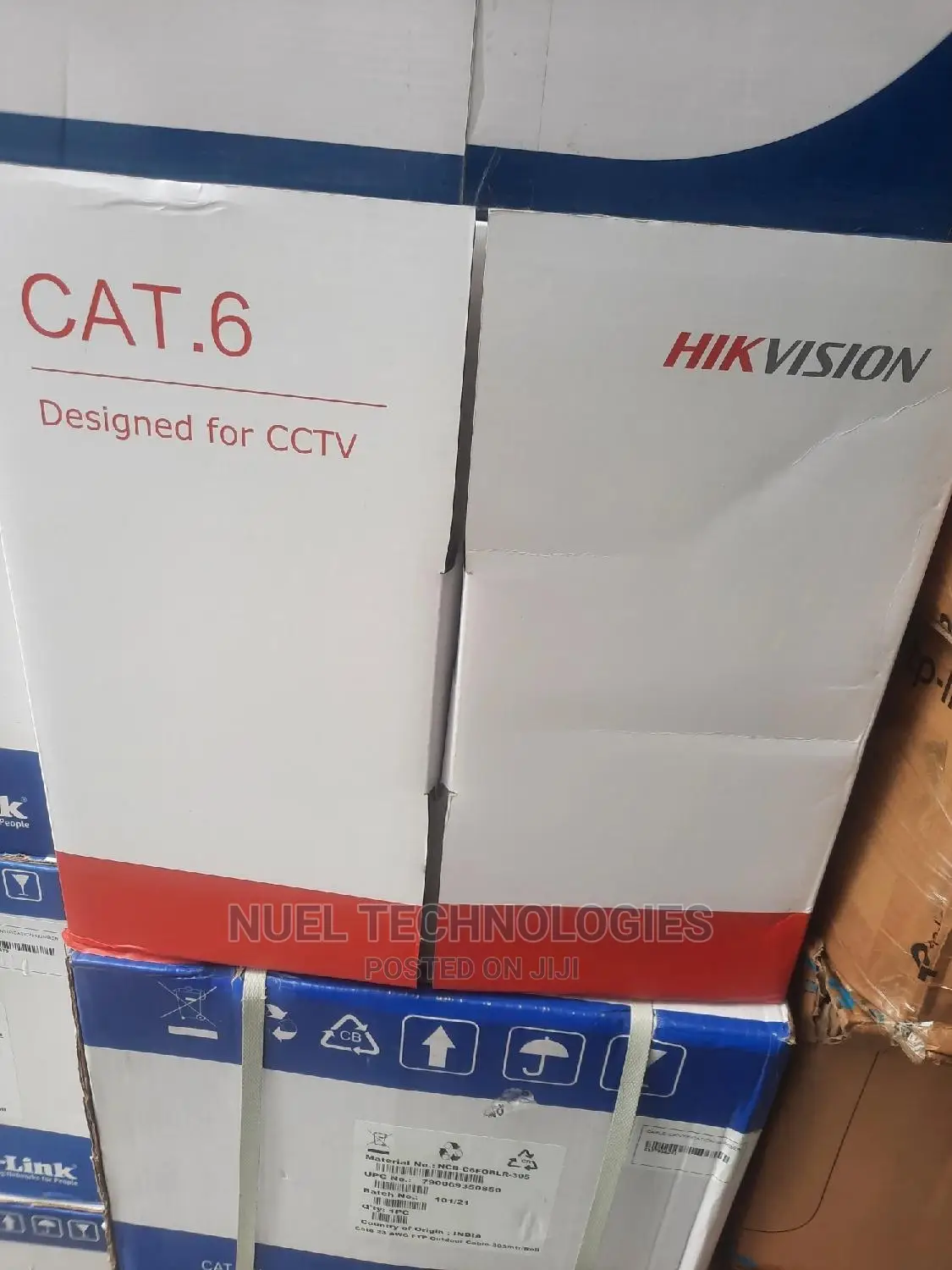 Hikvison Cat 6 Cable Pure Copper 305M
