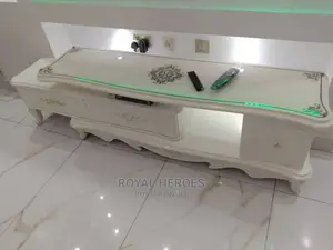 Foreign Glass Top Television Stand