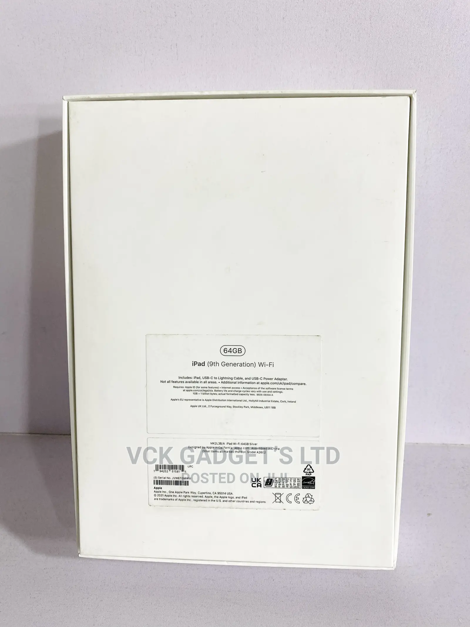 New Apple iPad 10.2 (2021) 64 GB Gray