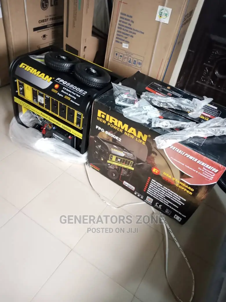 Firman Generator With Wheels Fpg8800e2 - Automatic, 10.5kva