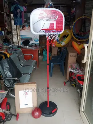 Adjustable Children Basketball Strands With Ball, Pump 200cm