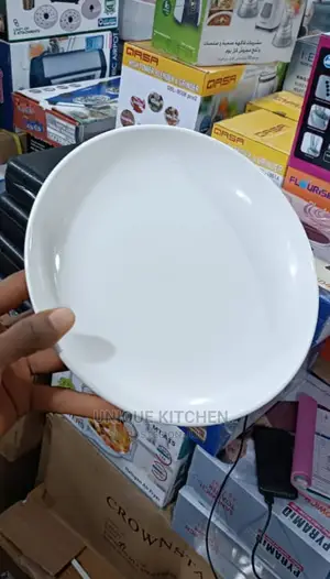 30pcs Fine Porcelain White Dinner/Flat Plates