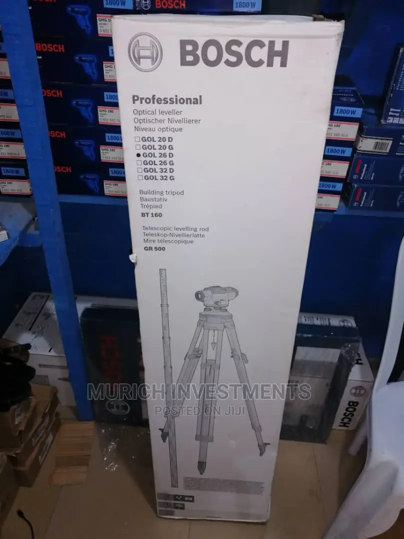 Dumpy Optical Level GOL 26D + Building Tripod 100m Range