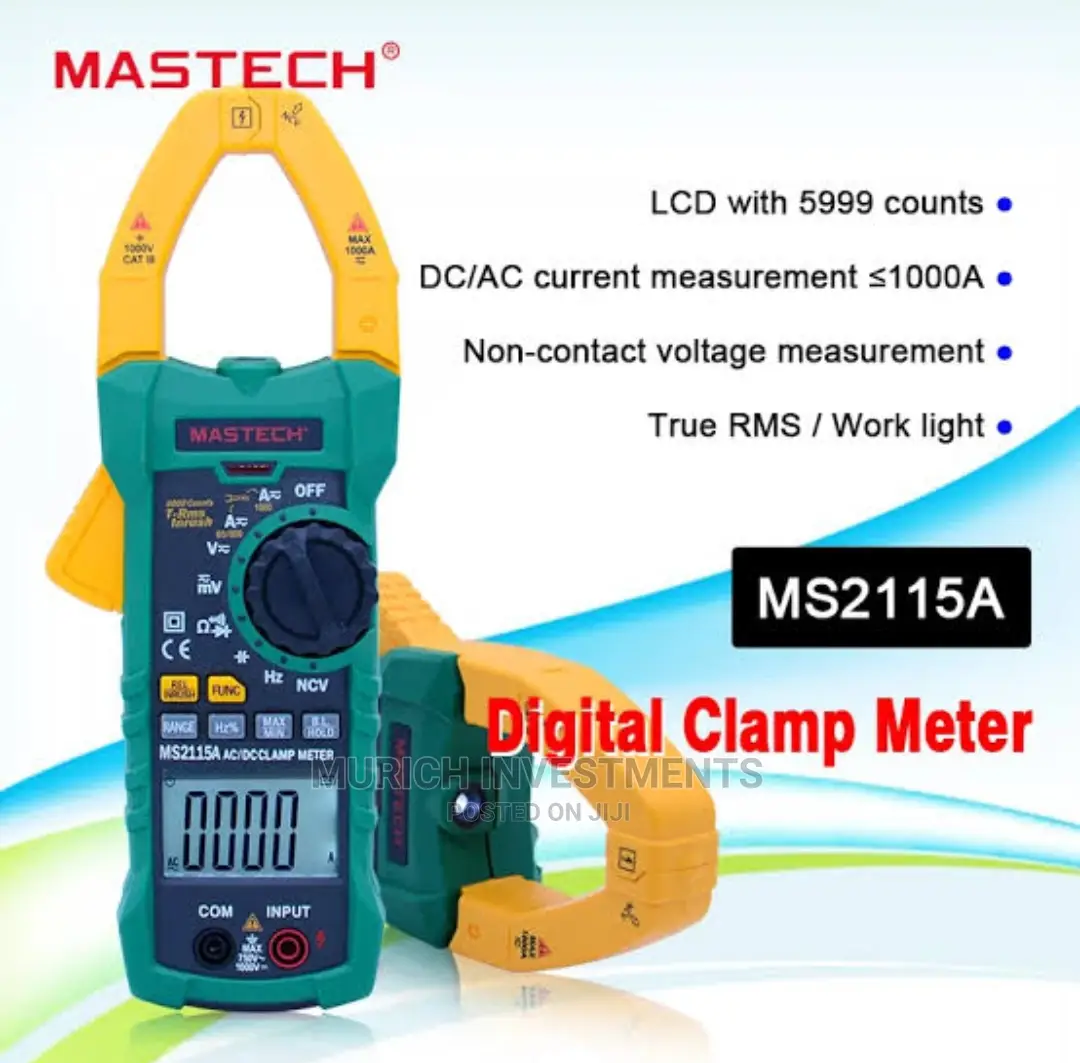 Mastech Ms2115a Digital Clamp Meter Ac/Dc 1000A 600V Current