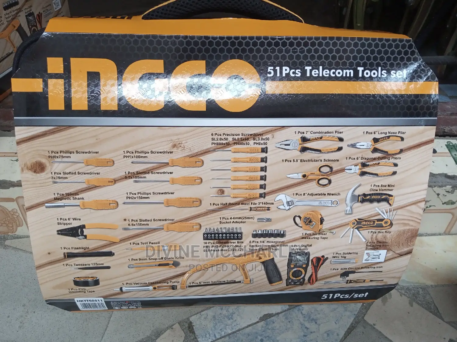 51pcs Ingco Telecom Tools Box