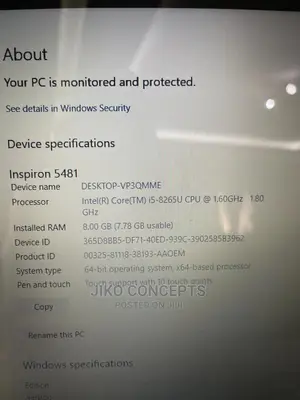 Laptop Dell Inspiron 15 8GB Intel Core I5 HDD 1T