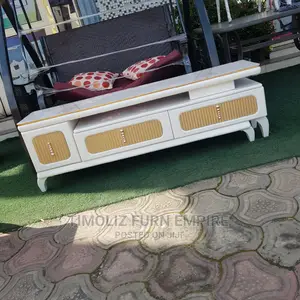 Adjustable TV Stand With Storage Spaces, Foreign.