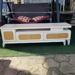 New Modern Adjustable TV Stand With Various Storage Spaces.