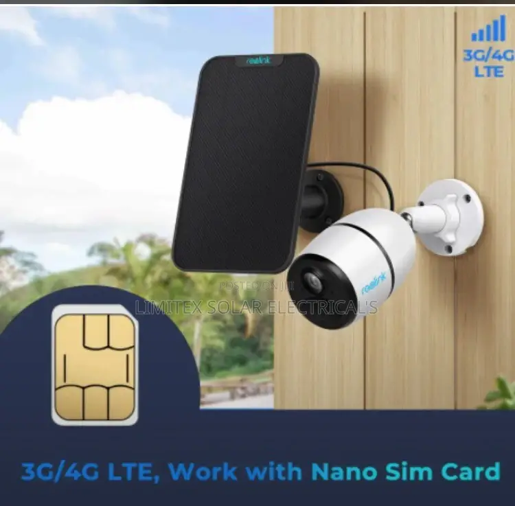 3g/4g LTE Outdoor Solar-Powered Security Camera System