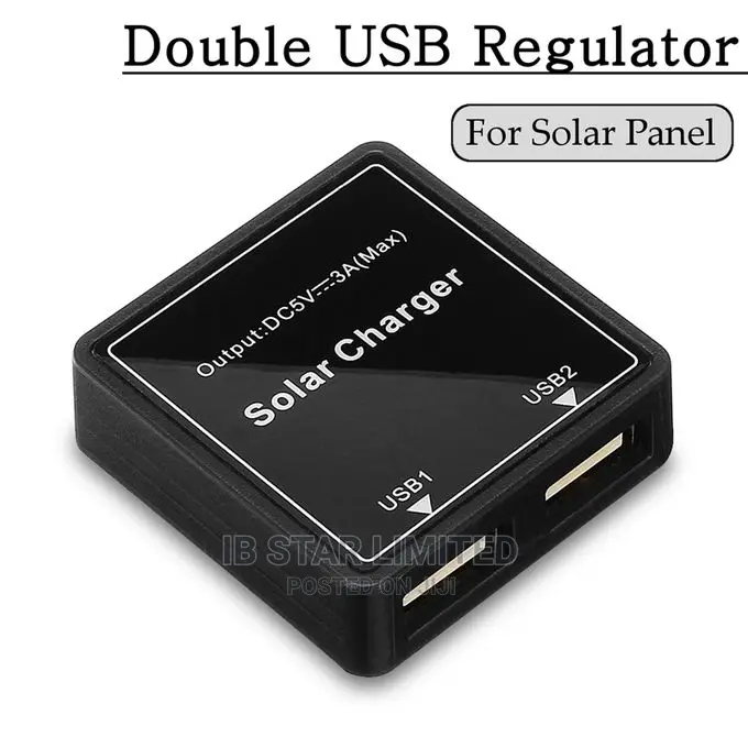 Double USB Regulator for Solar Panel With Free Delivery
